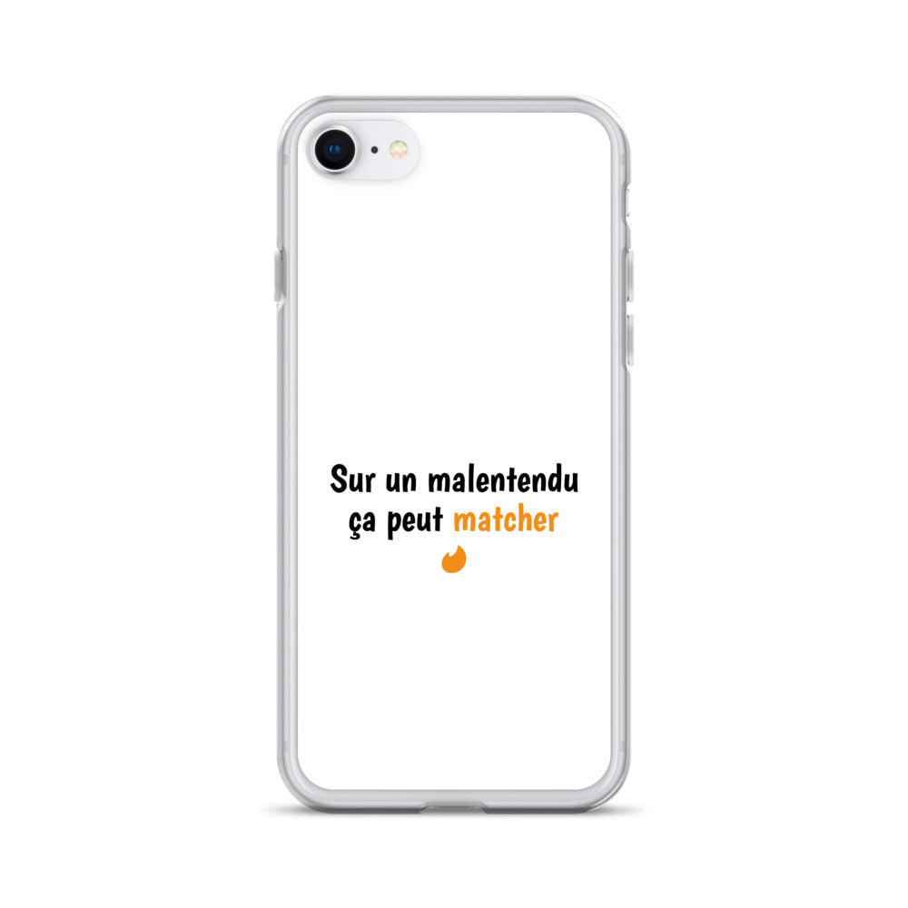 Coque iPhone Sur un malentendu ça peut matcher - Sedurro