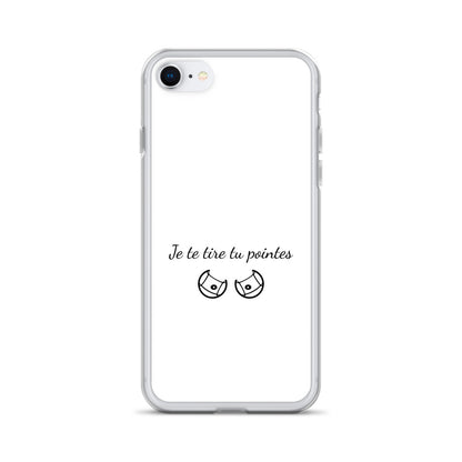 Coque iPhone Je te tire tu pointes - Sedurro