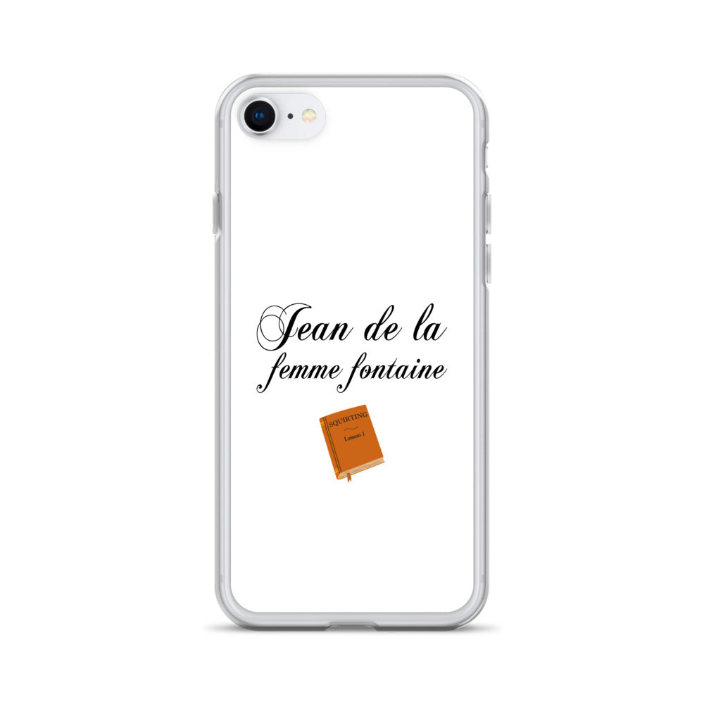 Coque iPhone Jean de la femme fontaine - Sedurro