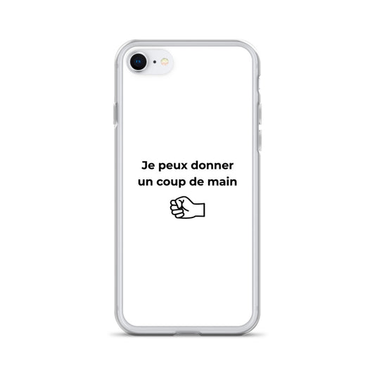 Coque iPhone Je peux donner un coup de main fist - Sedurro