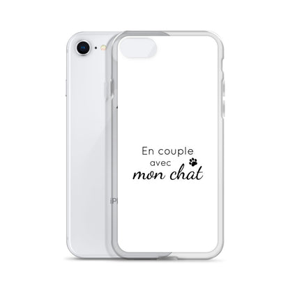 Coque iPhone En couple avec mon chat - Sedurro