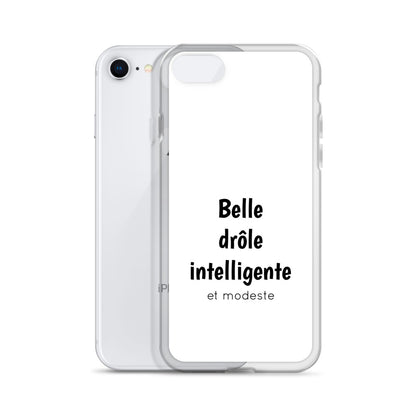 Coque iPhone Belle drôle intelligente et modeste - Sedurro