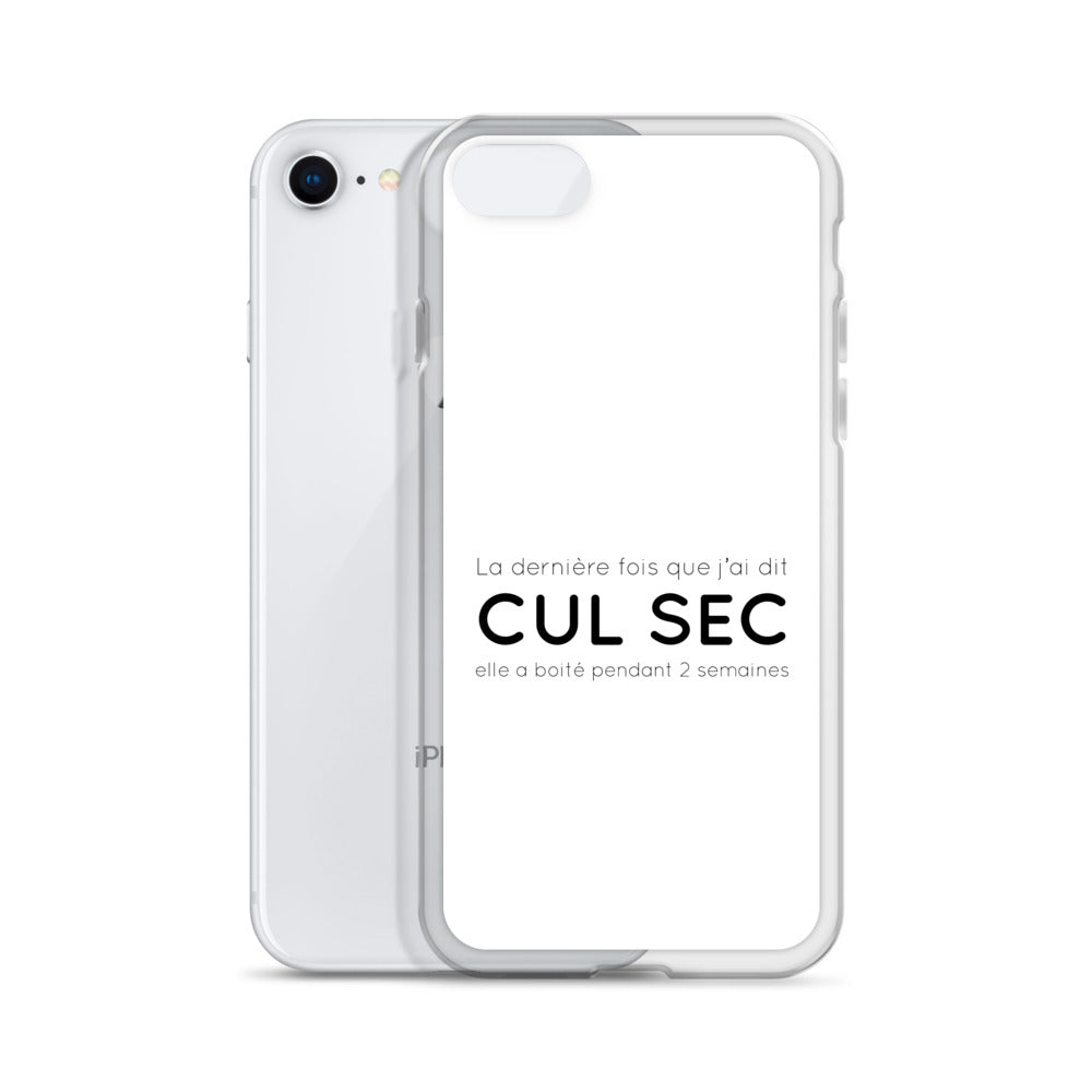 Coque iPhone La dernière fois que j'ai dit cul sec elle a boité pendant 2 semaines - Sedurro