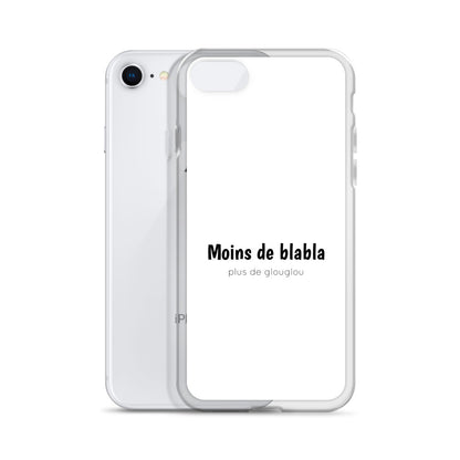 Coque iPhone Moins de blabla plus de glouglou - Sedurro