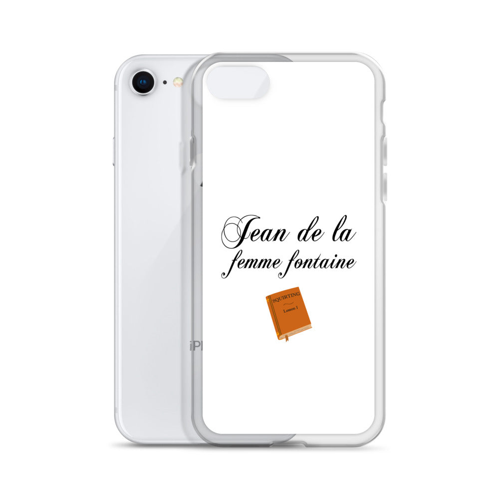 Coque iPhone Jean de la femme fontaine - Sedurro