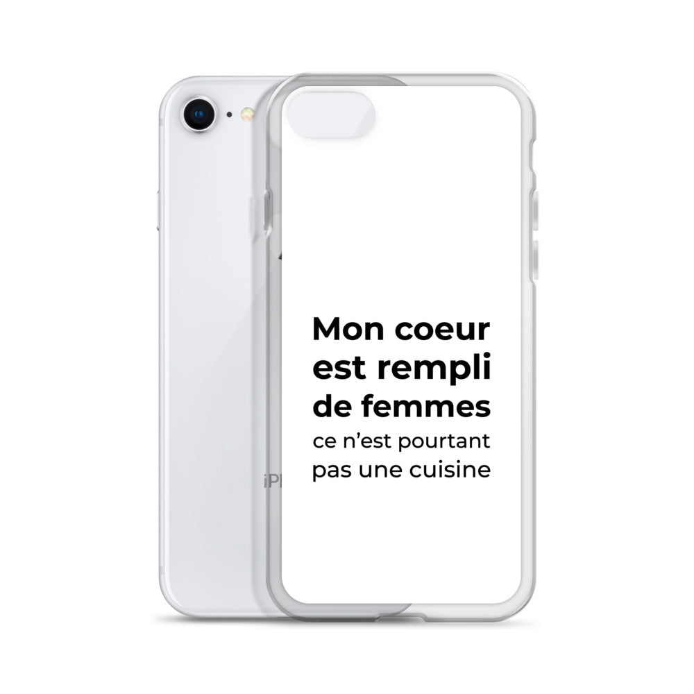 Coque iPhone Mon cœur est rempli de femmes ce n'est pourtant pas une cuisine Sedurro