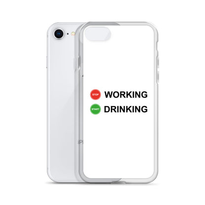 Coque iPhone Stop working start drinking - Sedurro