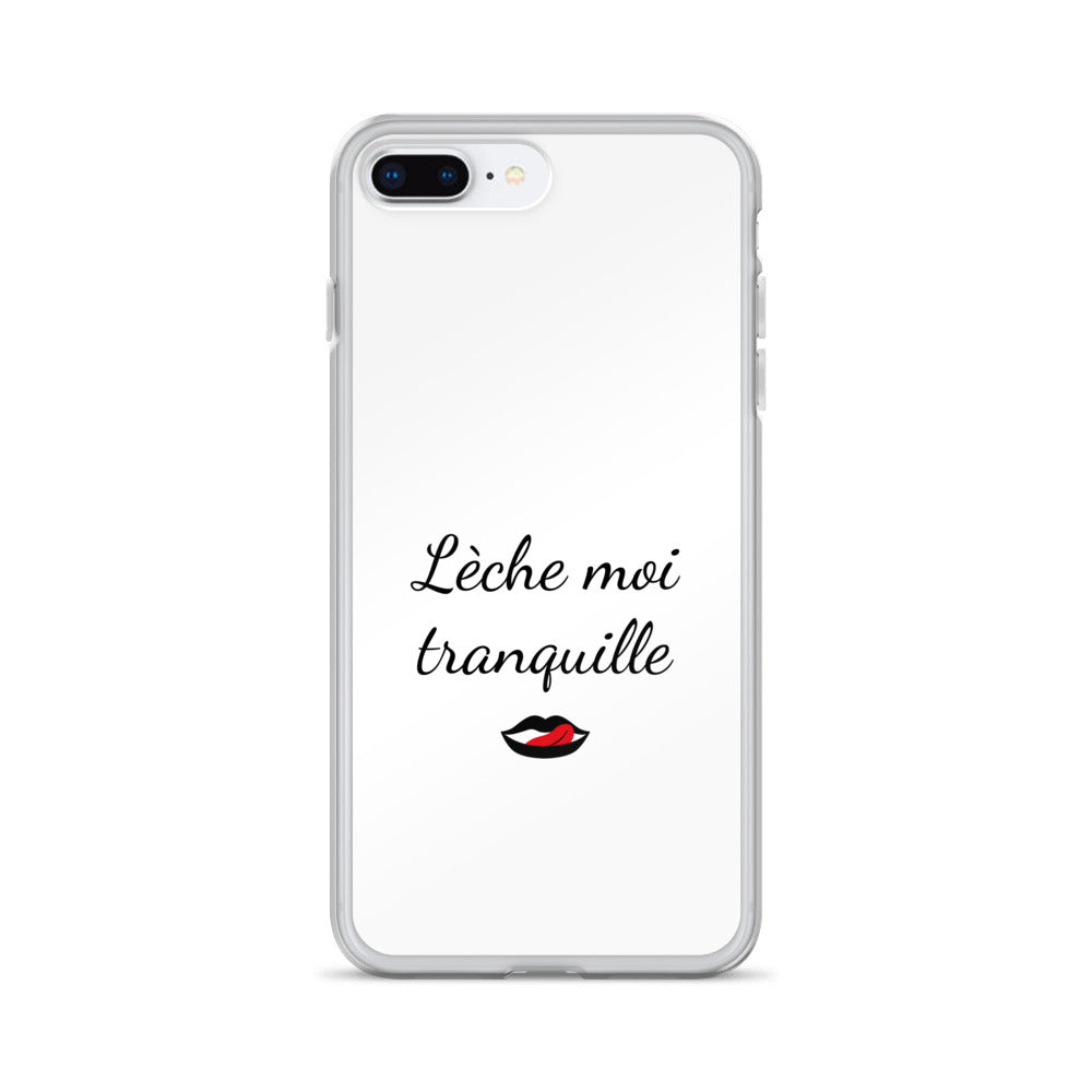 Coque iPhone Lèche moi tranquille - Sedurro