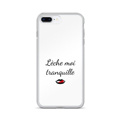 Coque iPhone Lèche moi tranquille - Sedurro