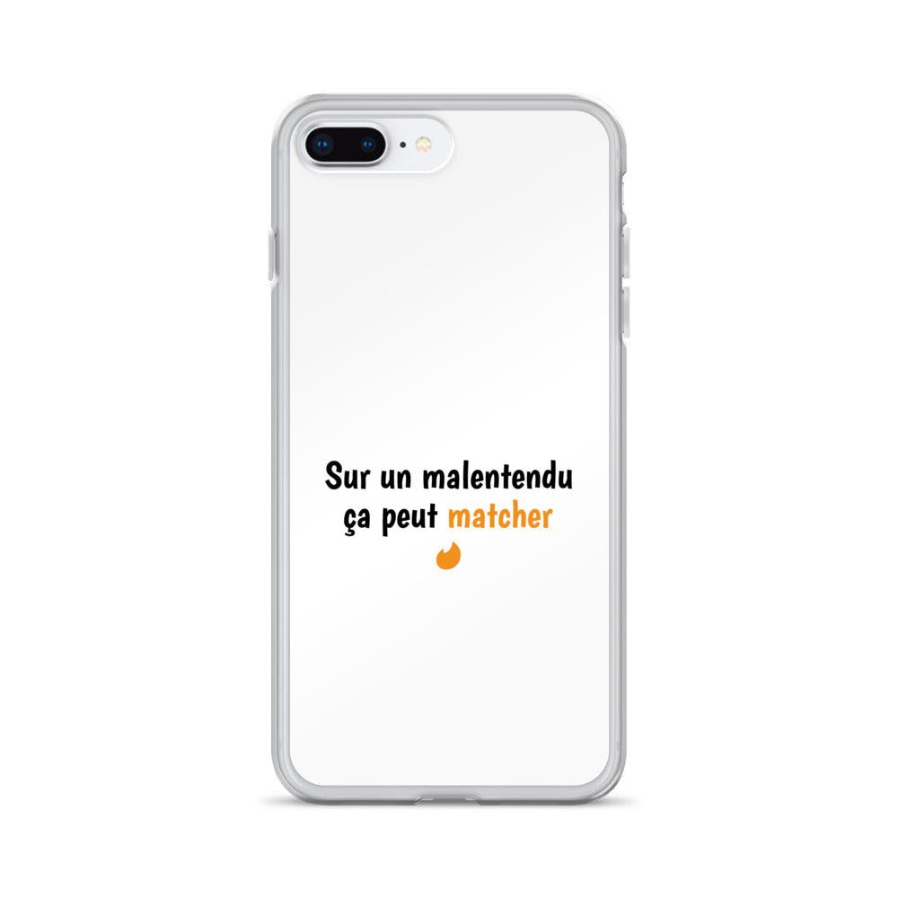 Coque iPhone Sur un malentendu ça peut matcher - Sedurro