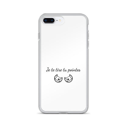 Coque iPhone Je te tire tu pointes - Sedurro