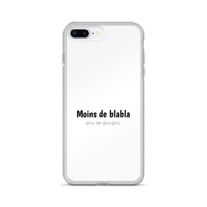 Coque iPhone Moins de blabla plus de glouglou - Sedurro