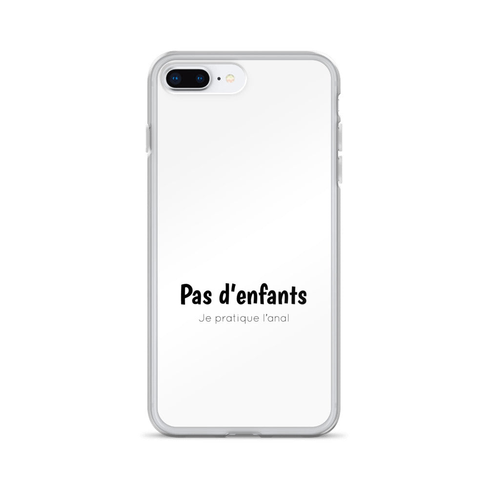 Coque iPhone Pas d'enfants je pratique l'anal - Sedurro