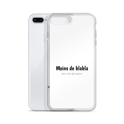 Coque iPhone Moins de blabla plus de glouglou - Sedurro