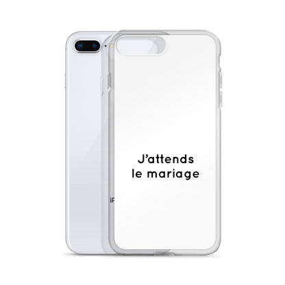 Coque iPhone J'attends le mariage - Sedurro