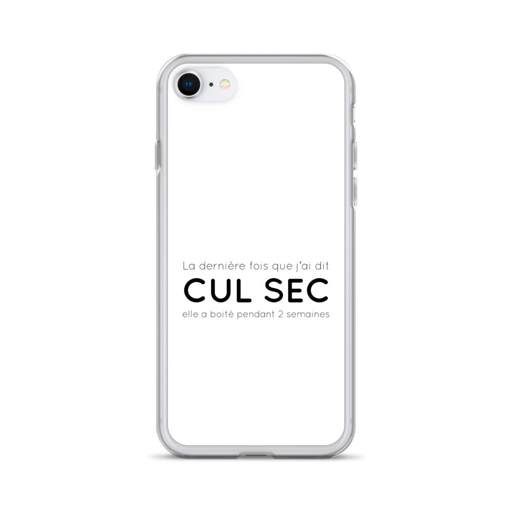 Coque iPhone La dernière fois que j'ai dit cul sec elle a boité pendant 2 semaines - Sedurro