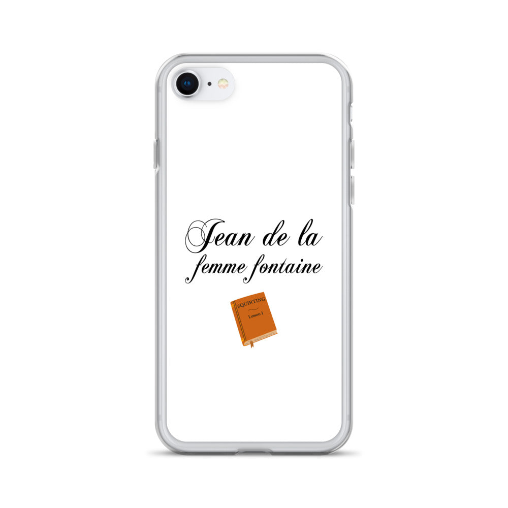 Coque iPhone Jean de la femme fontaine - Sedurro