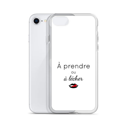 Coque iPhone À prendre ou à lécher - Sedurro