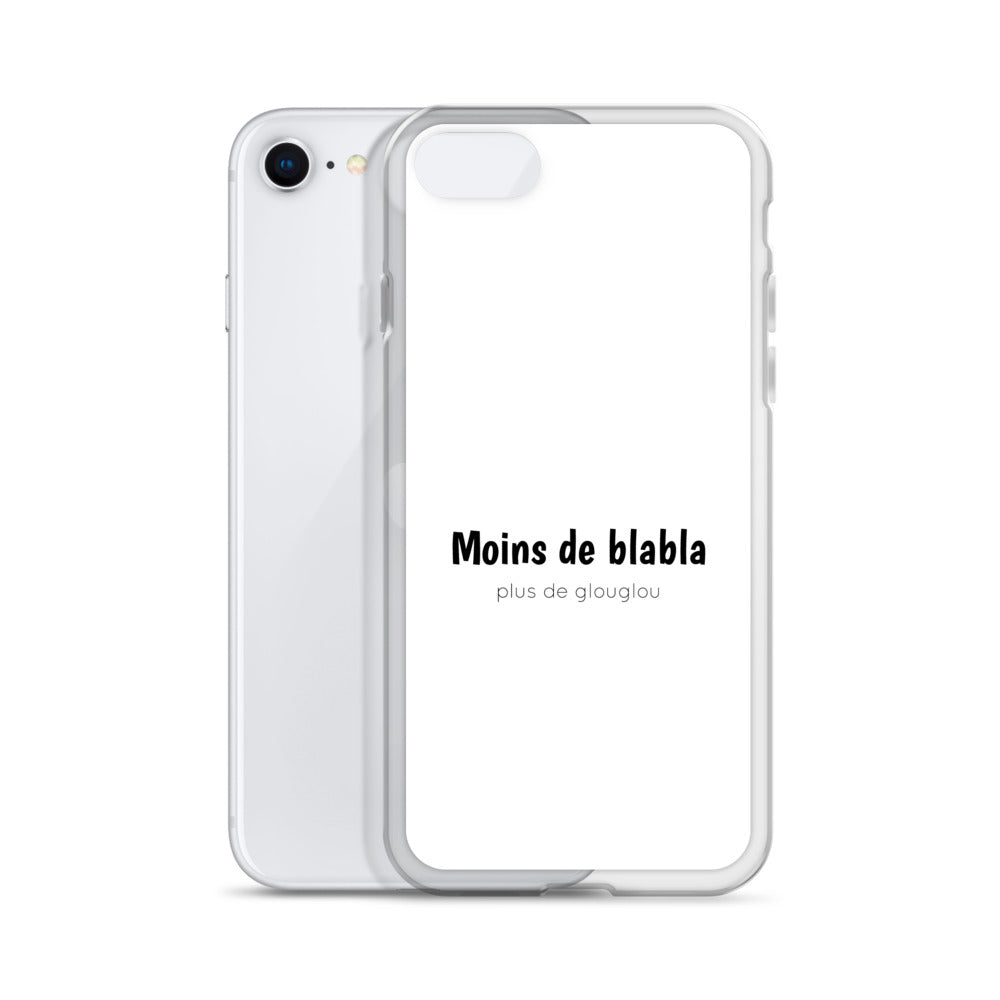 Coque iPhone Moins de blabla plus de glouglou - Sedurro