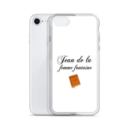 Coque iPhone Jean de la femme fontaine - Sedurro