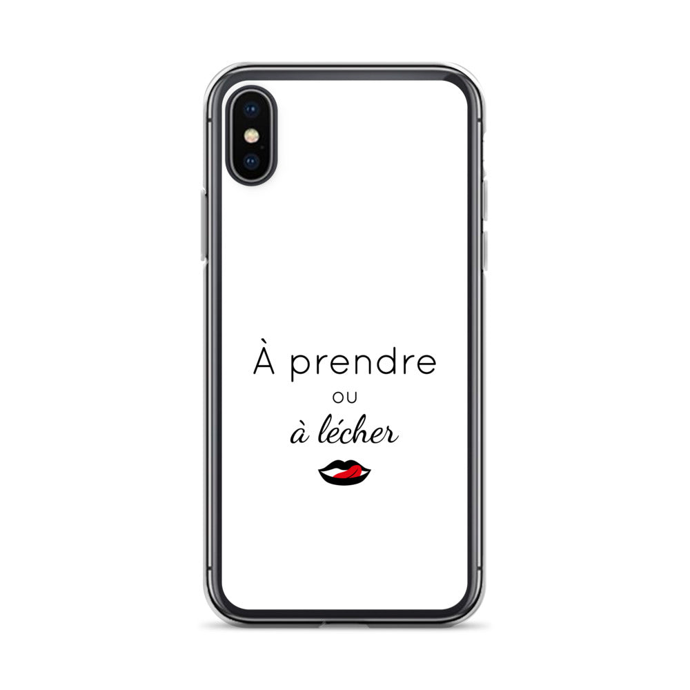 Coque iPhone À prendre ou à lécher - Sedurro