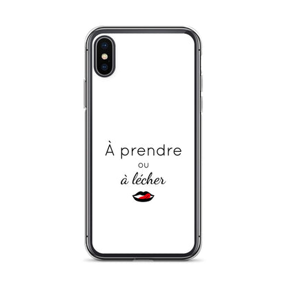 Coque iPhone À prendre ou à lécher - Sedurro