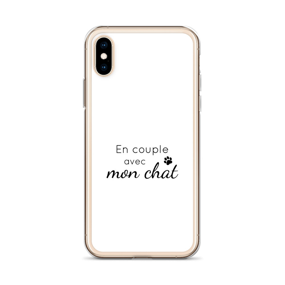 Coque iPhone En couple avec mon chat - Sedurro