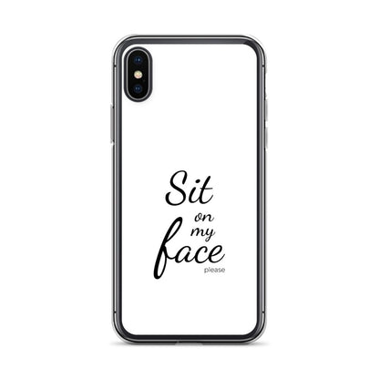 Coque iPhone Sit on my face please - Sedurro