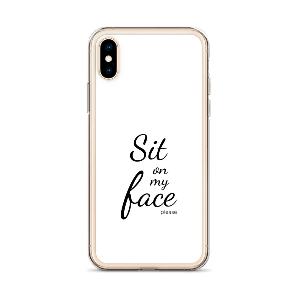 Coque iPhone Sit on my face please - Sedurro