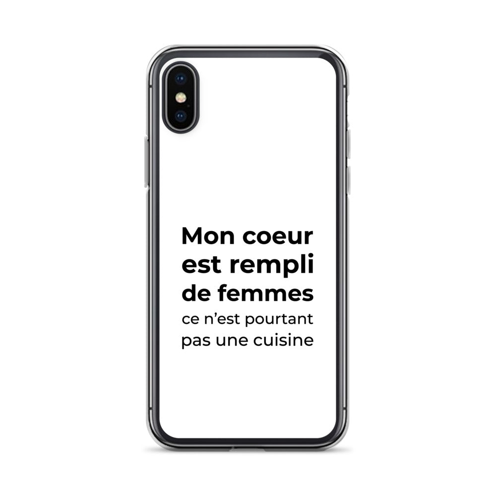 Coque iPhone Mon cœur est rempli de femmes ce n'est pourtant pas une cuisine Sedurro