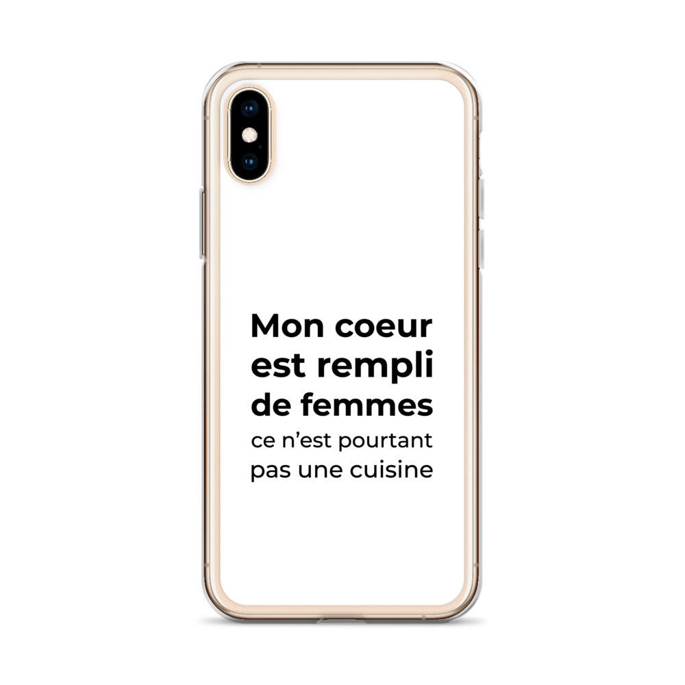 Coque iPhone Mon cœur est rempli de femmes ce n'est pourtant pas une cuisine Sedurro