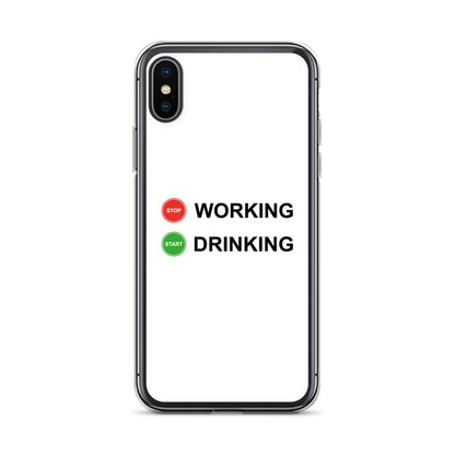 Coque iPhone Stop working start drinking - Sedurro