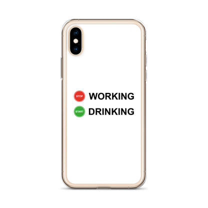 Coque iPhone Stop working start drinking - Sedurro