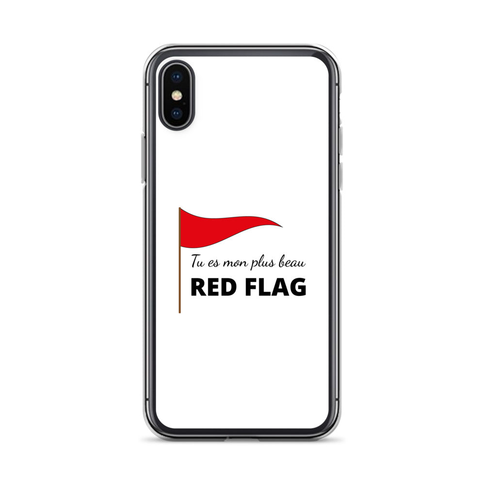 Coque iPhone Tu es mon plus beau red flag - Sedurro