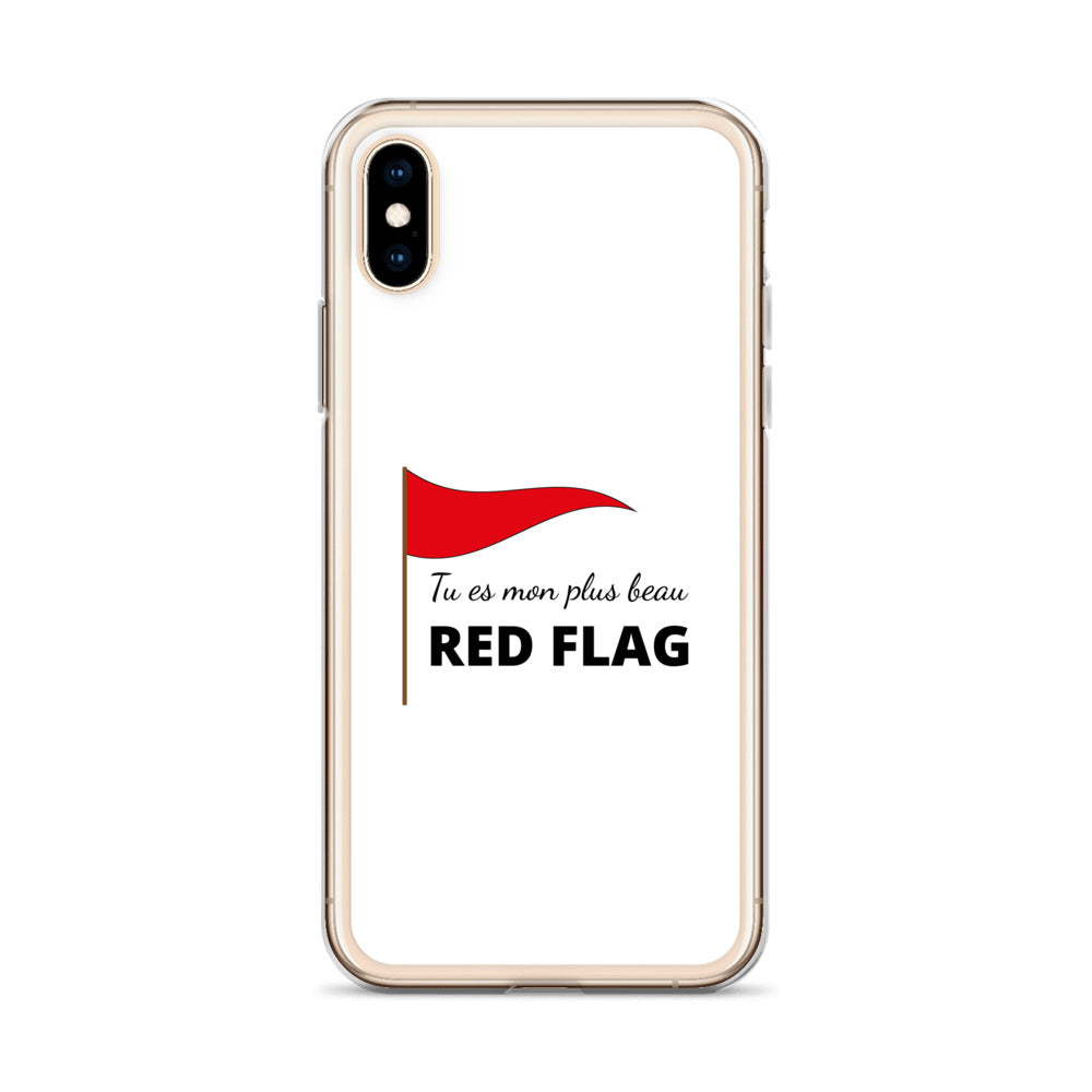 Coque iPhone Tu es mon plus beau red flag - Sedurro