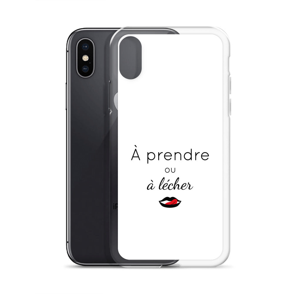 Coque iPhone À prendre ou à lécher - Sedurro