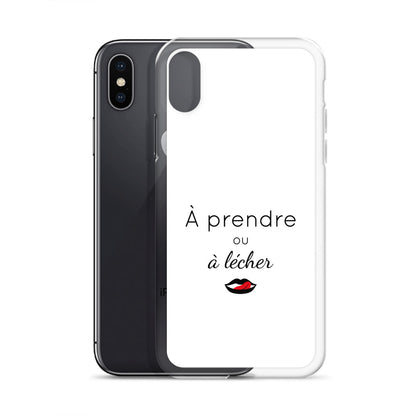 Coque iPhone À prendre ou à lécher - Sedurro