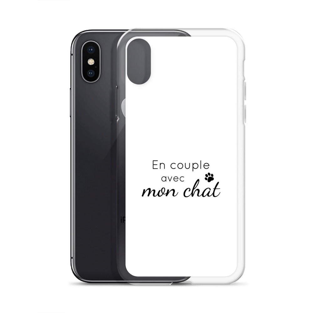 Coque iPhone En couple avec mon chat - Sedurro