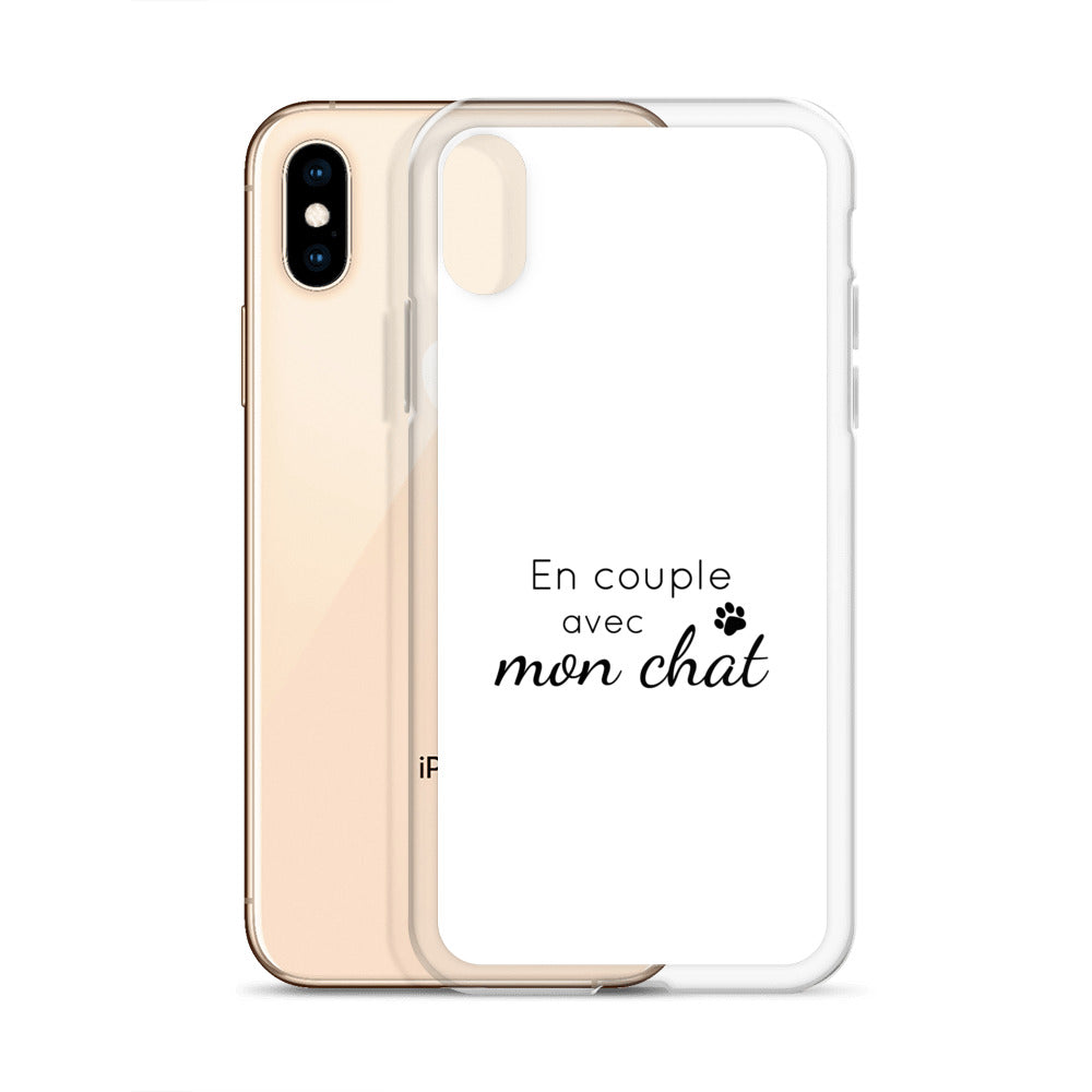 Coque iPhone En couple avec mon chat - Sedurro