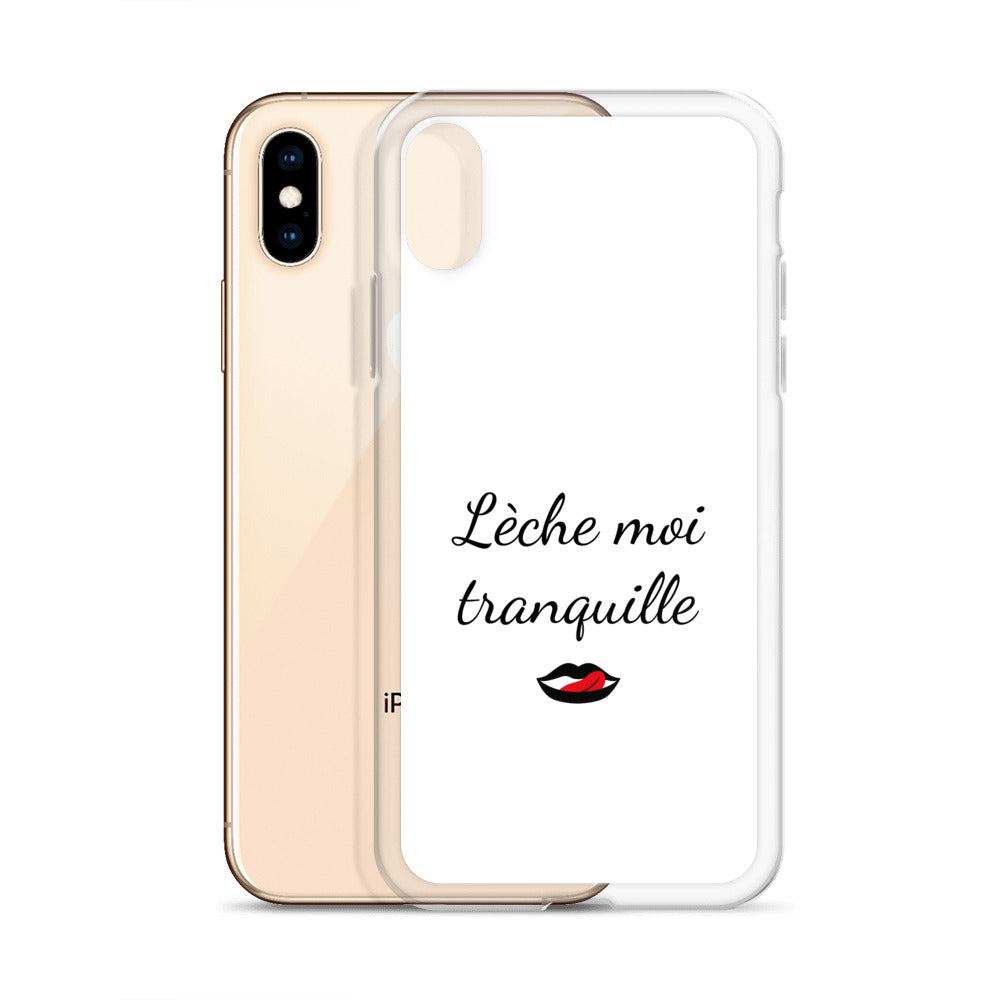 Coque iPhone Lèche moi tranquille - Sedurro