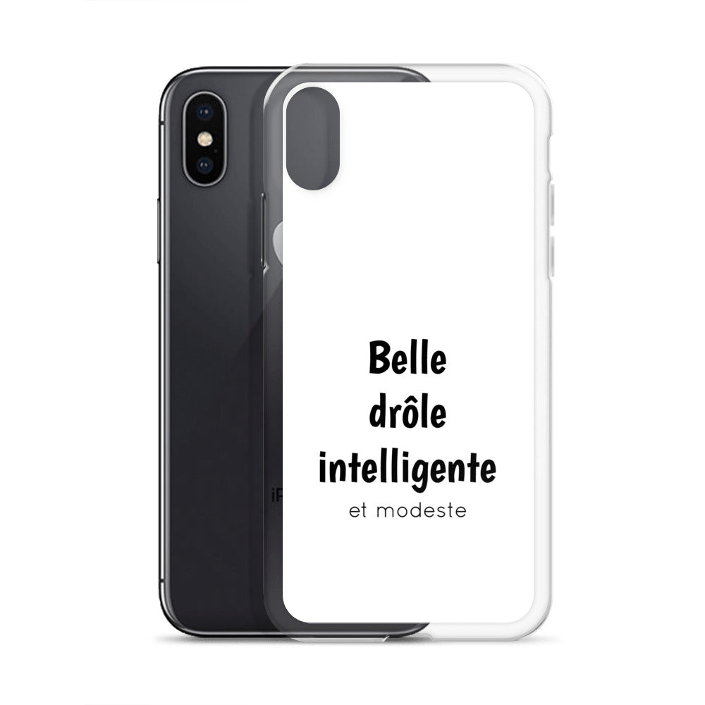 Coque iPhone Belle drôle intelligente et modeste - Sedurro