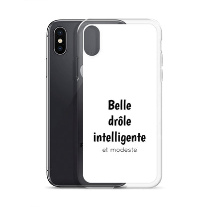 Coque iPhone Belle drôle intelligente et modeste - Sedurro