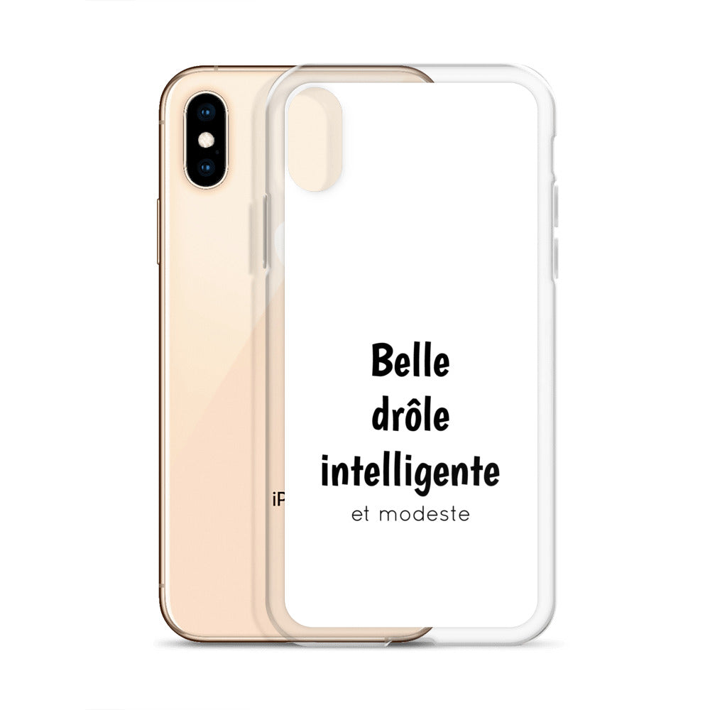 Coque iPhone Belle drôle intelligente et modeste - Sedurro