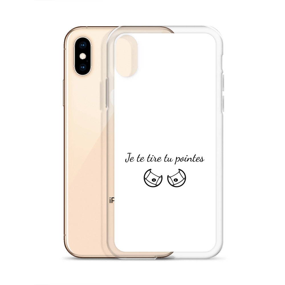 Coque iPhone Je te tire tu pointes - Sedurro