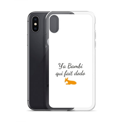 Coque iPhone Y'a bambi qui fait dodo - Sedurro