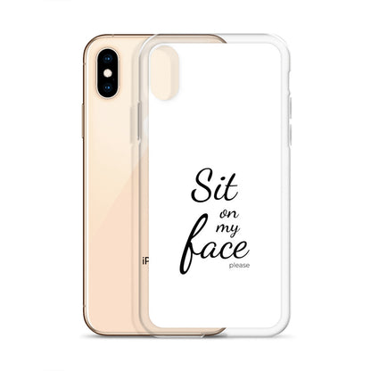 Coque iPhone Sit on my face please - Sedurro