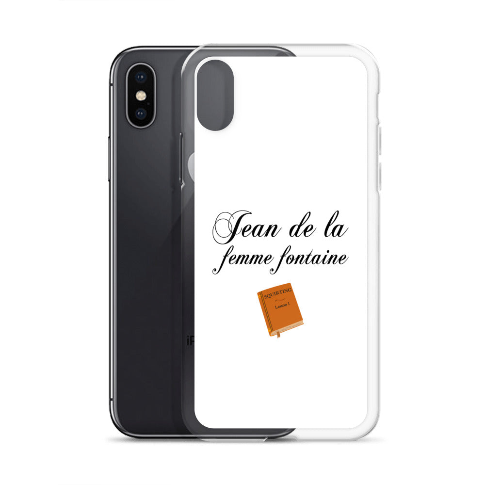 Coque iPhone Jean de la femme fontaine - Sedurro