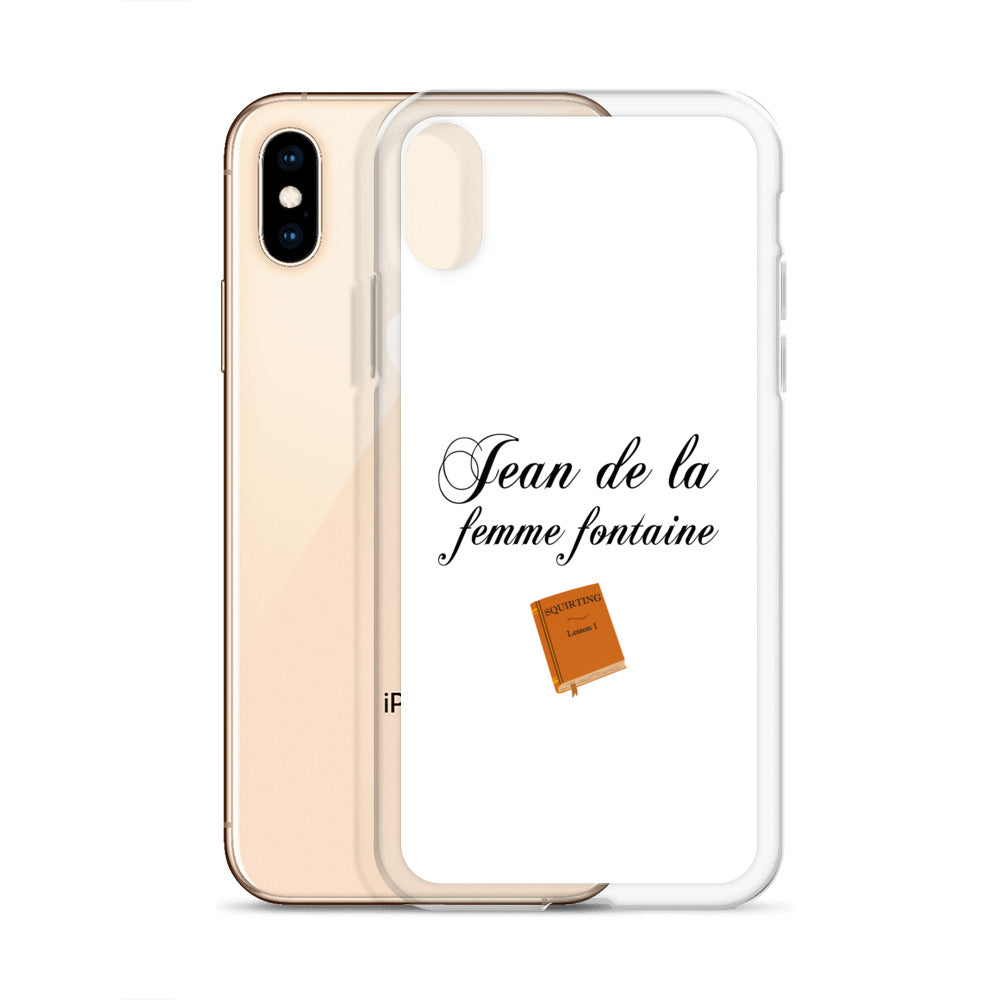 Coque iPhone Jean de la femme fontaine - Sedurro