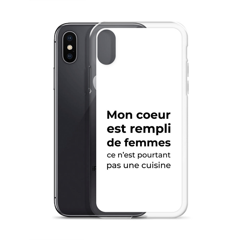 Coque iPhone Mon cœur est rempli de femmes ce n'est pourtant pas une cuisine Sedurro