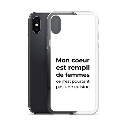 Coque iPhone Mon cœur est rempli de femmes ce n'est pourtant pas une cuisine Sedurro